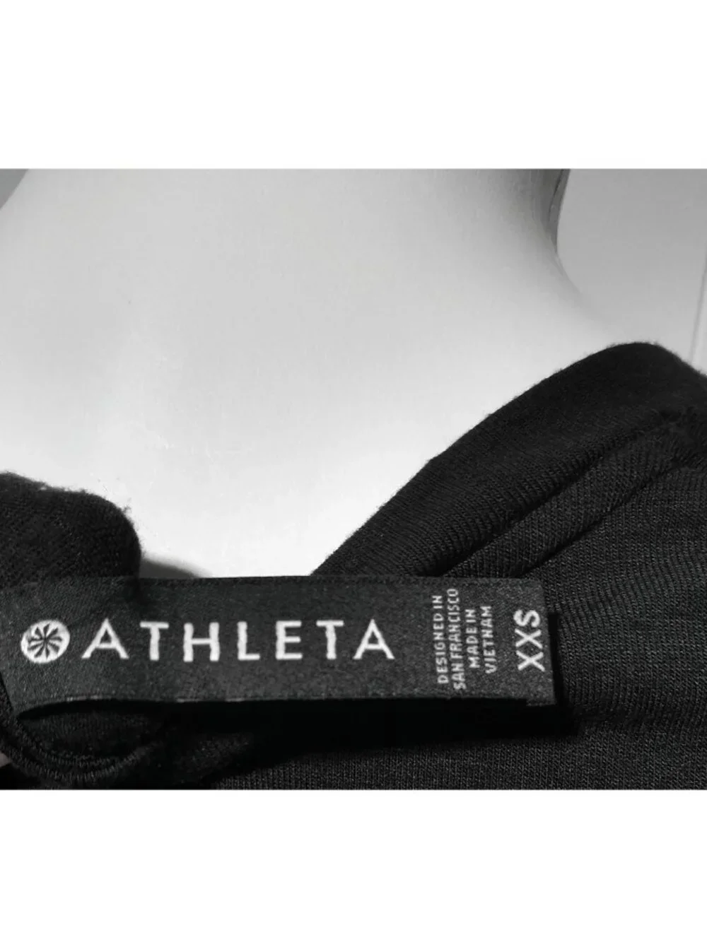 Athleta Dolman Oversized Top XXS Modal Black T-Shirt Muscle Tee Relaxed Fit